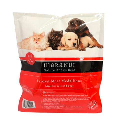 Maranui Nature Knows Best 1kg Medallions - Beef & Game
