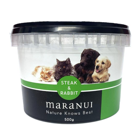Maranui Nature Knows Best 525gm - Steak & Rabbit