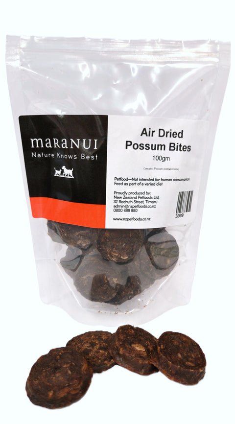 Air Dried Possum Bites 100gm