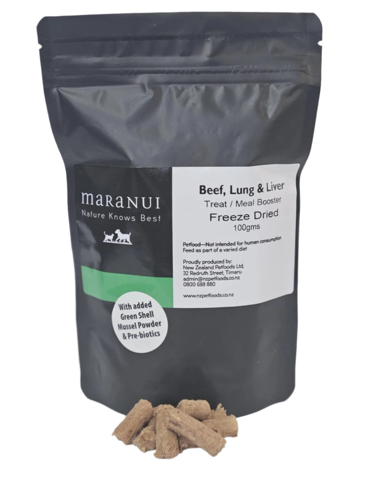 Freeze Dried Beef, Lung & Liver Pellets 100gms